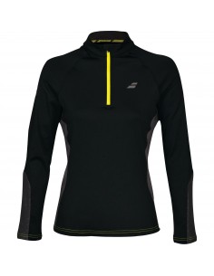 Babolat Damen Core Half Zip Top - Schwarz 